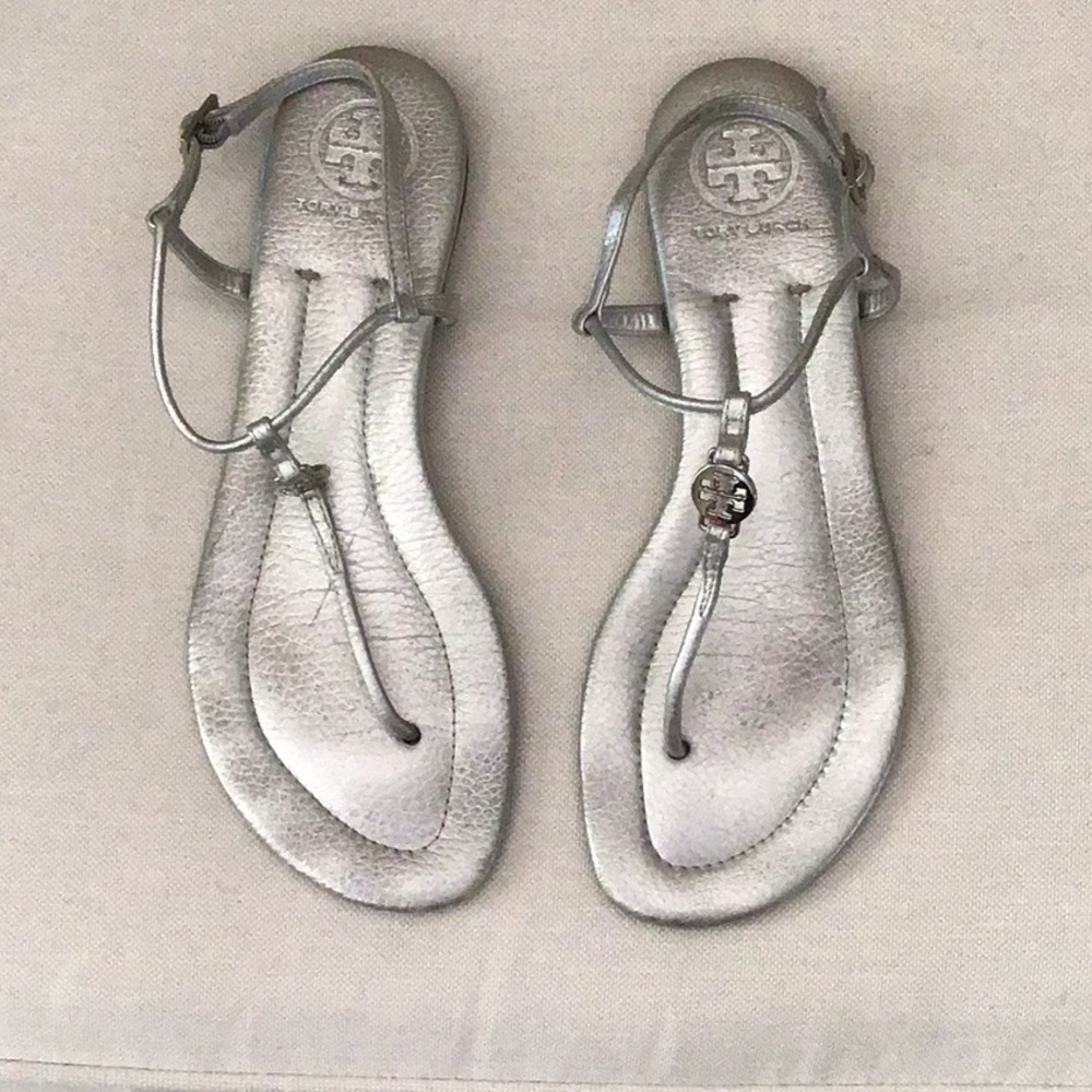 TORY BURCH Emmy Leather Thong sands